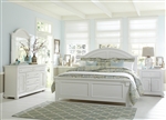 Summer House Panel Bed 6 Piece Bedroom Set in Oyster White Finish by Liberty Furniture - 607-PL