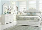 Summer House Storage Bed 6 Piece Bedroom Set in Oyster White Finish by Liberty Furniture - 607-ST