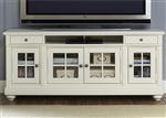 Harbor View 74 Inch Entertainment TV Stand in White Linen Finish by Liberty Furniture - 631-TV74
