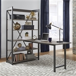 Tanners Creek Desk and Bookcase Set in Greystone Finish by Liberty Furniture - 686-HO-DSK