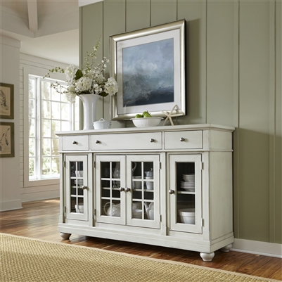 Harbor View Buffet in Dove Gray Finish by Liberty Furniture - 731-CB6642