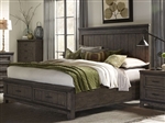 Thornwood Hills Storage Bed in Rock Beaten Gray Finish by Liberty Furniture - 759-BR-QSB