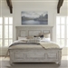 Heartland Tallgrass Panel Bed in Antique White Finish with Tobacco Tops by Liberty Furniture - 824-BR-QPB