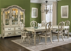 Messina Estates II 7 Piece Dining Set in Antique Ivory Finish by Liberty Furniture - 837-DR