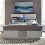 Mirage Panel Bed in Wirebrushed White Finish by Liberty Furniture - 946-BR-QPB