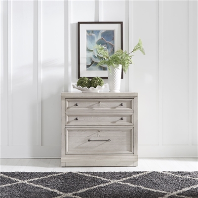 Harvest Home Bunching Lateral File Cabinet in Cottonfield White Finish by Liberty Furniture - 979-HO147