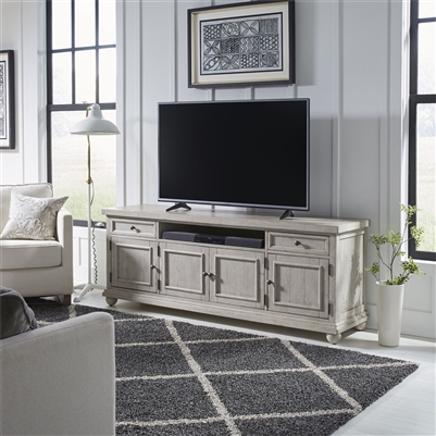 Harvest Home 75 Inch TV Console in Cottonfield White Finish by Liberty Furniture - 979-TV75