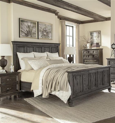 Calistoga Panel Bed in Weathered Charcoal Finish by Magnussen - MAG-B2590-54