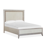 Lenox Panel Bed in Warm Silver/Acadia White Finish by Magnussen - MAG-B5490-54