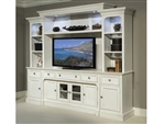 Laurel Garden Entertainment Center in Soft White Finish by Magnussen - MAG-E3272-05C