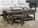 Smithton 3 Piece Occasional Table Set with Chairside End Tables by Magnussen - MAG-T5537-43-10