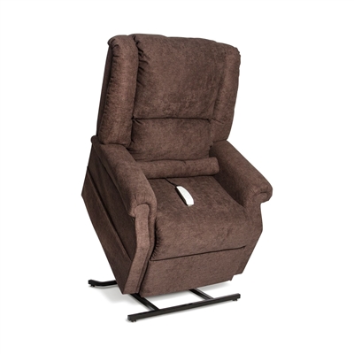 Felix Power Lift Chair Lay Flat Recliner in Chocolate Polyester by Mega Motion - NM-101