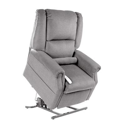 Felix Power Lift Chair Lay Flat Recliner in Dove Polyester by Mega Motion - NM-101