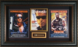 Arnold Schwarzenegger “Action Hero” Autographed Home Theater Display