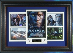 Avatar Cast Signed Home Theater Framed Display