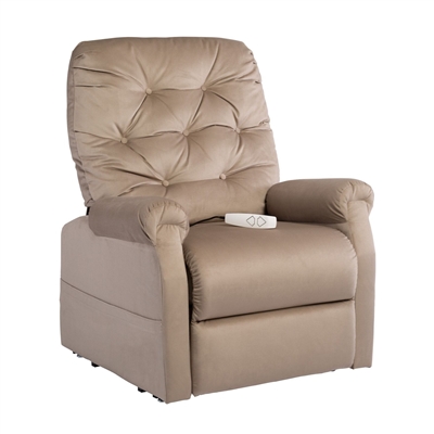 Otto Power Lift Chair Chaise Lounger Recliner in Camel Polyester by Mega Motion - NM-200-CA