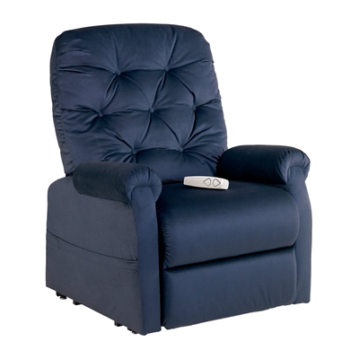 Otto Power Lift Chair Chaise Lounger Recliner in Navy Polyester by Mega Motion - NM-200-NV