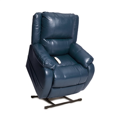 Corona Ultimate Power Chaise Lounger in Lexi Sta-Kleen Vinyl Royal Blue Polyurethane by Mega Motion - NM-2650-RB