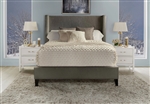 Angel Himalaya Charcoal Upholstered Bed by Parker House - BANG-8000-2-HMC