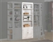 Boca 32 Inch Open Top Bookcase in Cottage White Finish by Parker House - BOC-430