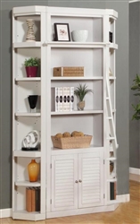 Boca 3 Piece Bookcase in Cottage White Finish by Parker House - BOC-430-3