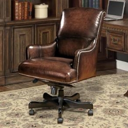 Prestige Office Chair in Brown Two Tone Leather by Parker House DC-106-BR