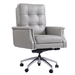 Verona Grey Leather Office Desk Chair by Parker House DC#128-VGR