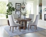 Sundance 54 Inch Round Table 5 Piece Dining Set in Sandstone Finish by Parker House - DSUN-54RND-SS-2518