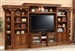 Huntington 6 Piece Entertainment Wall Unit in Antique Vintage Pecan Finish by Parker House - HUN-415-6