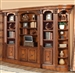 Huntington 5 Piece Bookcase Wall in Antique Vintage Pecan Finish by Parker House - HUN-420-05