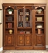 Huntington 3 Piece Bookcase Wall in Antique Vintage Pecan Finish by Parker House - HUN-430-3