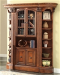 Huntington 3 Piece Bookcase in Antique Vintage Pecan Finish by Parker House - HUN-430-3G