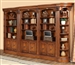 Huntington 5 Piece Bookcase Wall in Antique Vintage Pecan Finish by Parker House - HUN-430-5