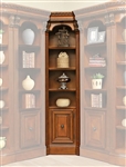 Huntington Inside Corner Filler Bookcase in Antique Vintage Pecan Finish by Parker House - HUN#455