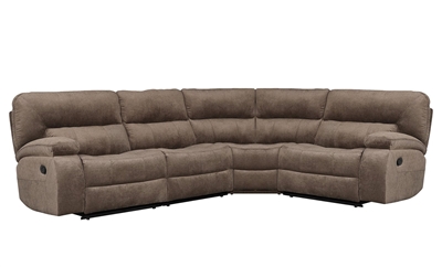 Chapman 4 Piece Reclining Sectional in Kona Fabric by Parker House - MCHA-4-KON