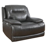 Colossus Power Recliner in Napoli Grey Leather by Parker House - MCOL#812CPH-NGR