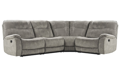 Cooper 4 Piece Reclining Sectional in Shadow Natural Fabric by Parker House - MCOO-4-SNA