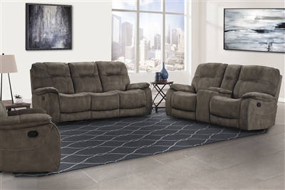 Cooper 2 Piece Reclining Set in Shadow Brown Fabric by Parker House - MCOO-SBR-SET