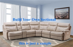 Dylan BUILD YOUR OWN Creme Reclining Sectional by Parker House - MDYL-CRE-BYO