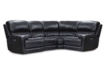 Empire 4 Piece Power Sectional in Verona Blackberry Leather by Parker House - MEMP-4-VBY