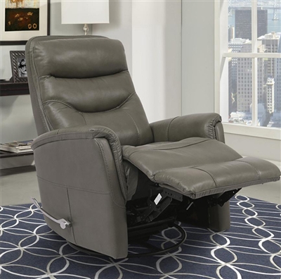 Gemini Manual Swivel Glider Recliner in Ice Leather by Parker House - MGEM#812GS-ICE