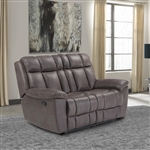 Goliath Manual Reclining Loveseat in Arizona Brown Fabric by Parker House - MGOL#822-ABR