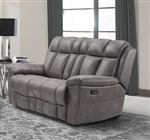 Goliath Manual Reclining Loveseat in Arizona Grey Fabric by Parker House - MGOL#822-AGR