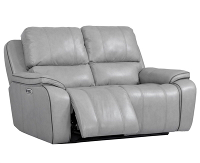 Potter Power Reclining Loveseat with Power Headrest and USB Port in Mist Leather by Parker House - MPOT-822PH-MIS