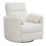 Radius Power Swivel Glider Recliner in Mega Ivory Fabric by Parker House - MRAD#812GSP-MGIV