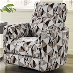 Radius Power Swivel Glider Recliner in Optics Brownstone Fabric by Parker House - MRAD#812GSP-OBR