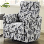 Radius Power Swivel Glider Recliner in Optics Dusk Fabric by Parker House - MRAD#812GSP-ODU