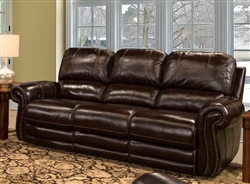 Thurston Power Dual Reclining Sofa in Havana Leather by Parker House - MTHU-832P-HA