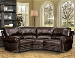 Thurston 3 Piece Modular Power Reclining Sectional in Havana Leather by Parker House - MTHU-MODULAR