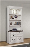 Provence 2 Piece Lateral File with Hutch in Vintage Alabaster Finish by Parker House - PRO#476-2